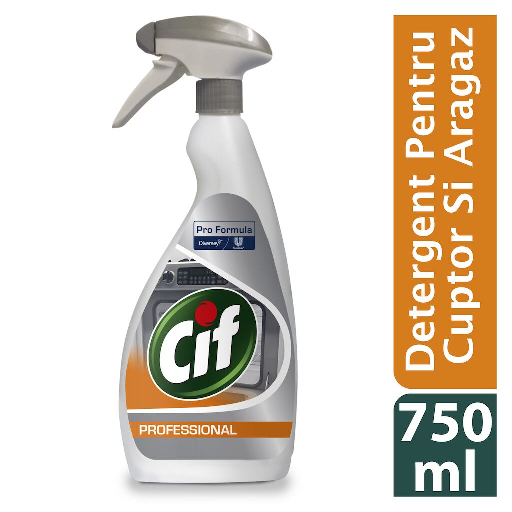 Cif Professional Detergent Pentru Cuptor Si Aragaz 6x0.75L - Produs de curățare pentru cuptor și grătar